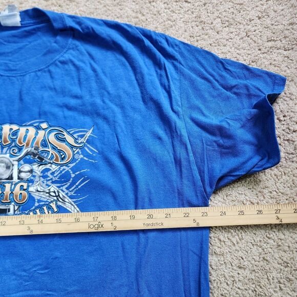Sturgis Shirt Black Hills Motorcycle Rally 2016 Blue T-Shirt Mens XL - Picture 7 of 10